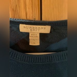 Burberry Sweater Navy Size Large